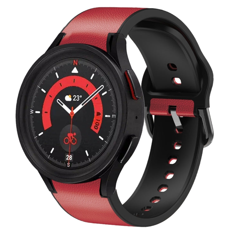 Bracelet de montre en cuir adhésif en silicone 20 mm, For Samsung Galaxy Watch 5 40mm, For Samsung Galaxy Watch 5 44mm, For Samsung Galaxy Watch 5 Pro 45mm, For Samsung Galaxy Watch 4 40mm, For Samsung Galaxy Watch 4 44mm                               ...