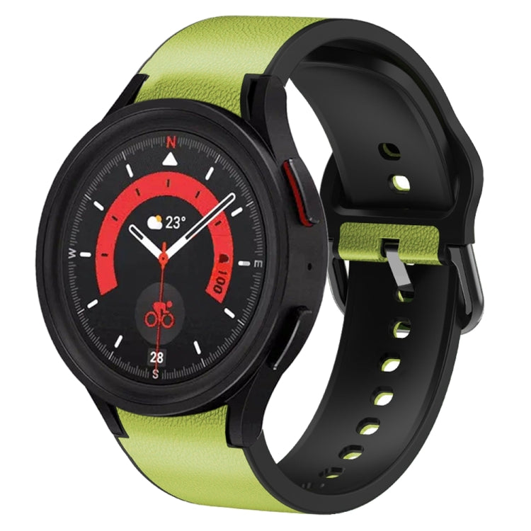 Bracelet de montre en cuir adhésif en silicone 20 mm, For Samsung Galaxy Watch 5 40mm, For Samsung Galaxy Watch 5 44mm, For Samsung Galaxy Watch 5 Pro 45mm, For Samsung Galaxy Watch 4 40mm, For Samsung Galaxy Watch 4 44mm                               ...