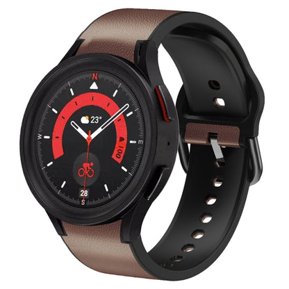 Bracelet de montre en cuir adhésif en silicone 20 mm, For Samsung Galaxy Watch 5 40mm, For Samsung Galaxy Watch 5 44mm, For Samsung Galaxy Watch 5 Pro 45mm, For Samsung Galaxy Watch 4 40mm, For Samsung Galaxy Watch 4 44mm                               ...