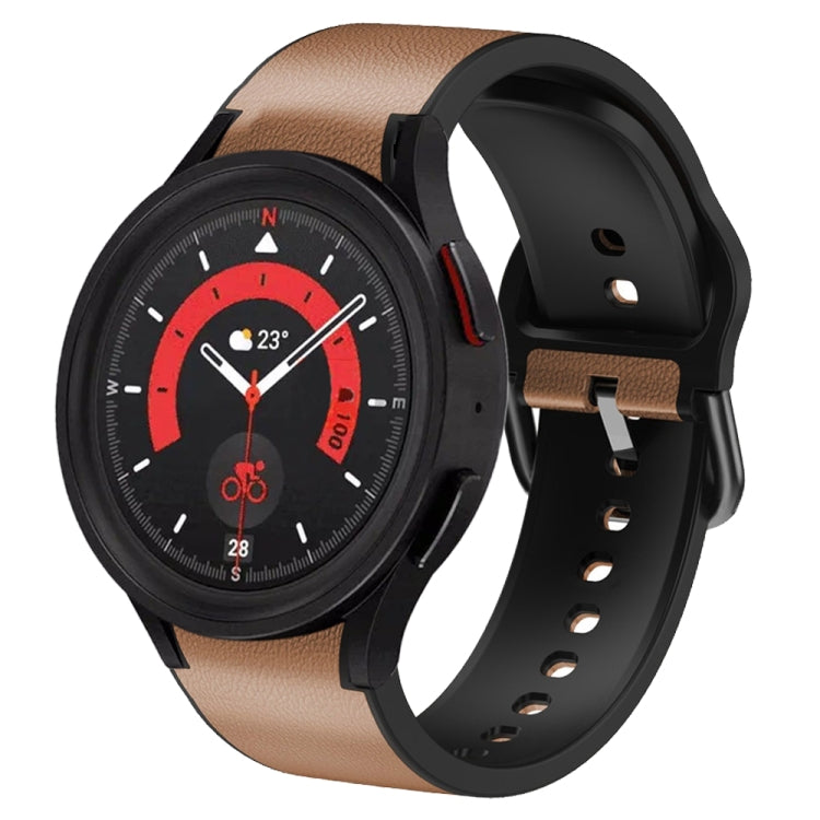 Bracelet de montre en cuir adhésif en silicone 20 mm, For Samsung Galaxy Watch 5 40mm, For Samsung Galaxy Watch 5 44mm, For Samsung Galaxy Watch 5 Pro 45mm, For Samsung Galaxy Watch 4 40mm, For Samsung Galaxy Watch 4 44mm                               ...