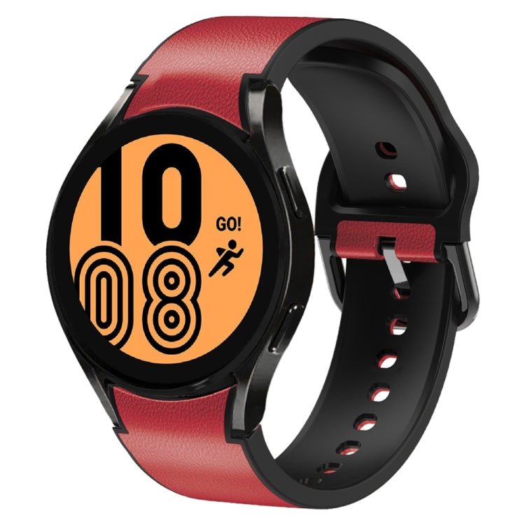 Bracelet de montre en cuir adhésif en silicone 20 mm, For Samsung Galaxy Watch 5 40mm, For Samsung Galaxy Watch 5 44mm, For Samsung Galaxy Watch 5 Pro 45mm, For Samsung Galaxy Watch 4 40mm, For Samsung Galaxy Watch 4 44mm                               ...