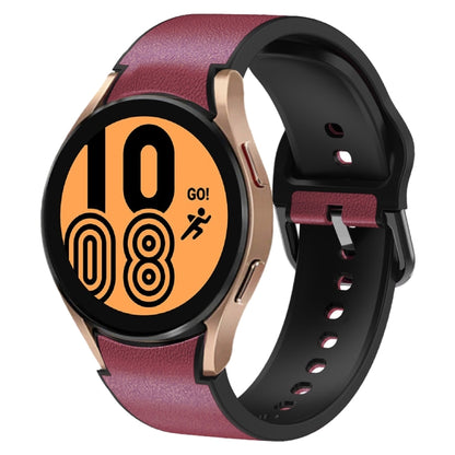 Bracelet de montre en cuir adhésif en silicone 20 mm, For Samsung Galaxy Watch 5 40mm, For Samsung Galaxy Watch 5 44mm, For Samsung Galaxy Watch 5 Pro 45mm, For Samsung Galaxy Watch 4 40mm, For Samsung Galaxy Watch 4 44mm                               ...