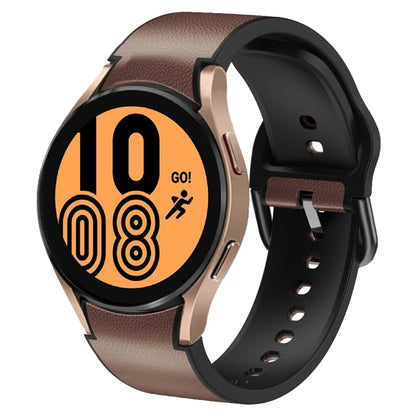 Bracelet de montre en cuir adhésif en silicone 20 mm, For Samsung Galaxy Watch 5 40mm, For Samsung Galaxy Watch 5 44mm, For Samsung Galaxy Watch 5 Pro 45mm, For Samsung Galaxy Watch 4 40mm, For Samsung Galaxy Watch 4 44mm                               ...