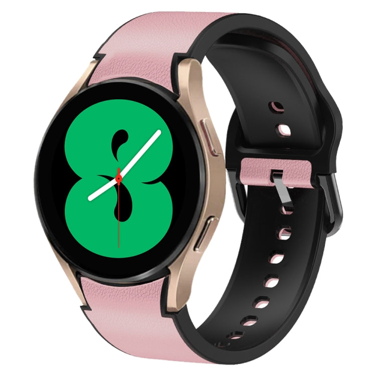 Bracelet de montre en cuir adhésif en silicone 20 mm, For Samsung Galaxy Watch 5 40mm, For Samsung Galaxy Watch 5 44mm, For Samsung Galaxy Watch 5 Pro 45mm, For Samsung Galaxy Watch 4 40mm, For Samsung Galaxy Watch 4 44mm                               ...