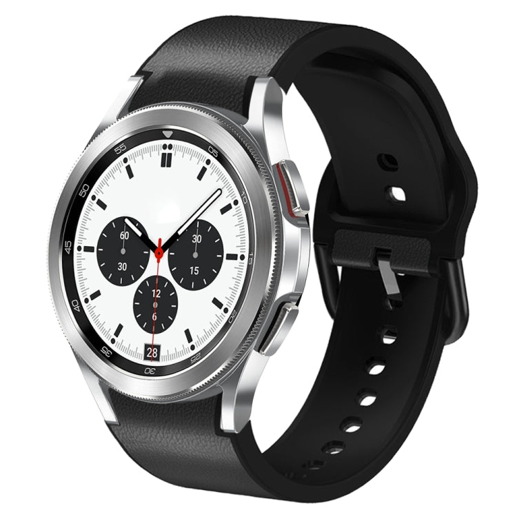 Bracelet de montre en cuir adhésif en silicone 20 mm, For Samsung Galaxy Watch 4 Classic 42mm, For Samsung Galaxy Watch Active 2
