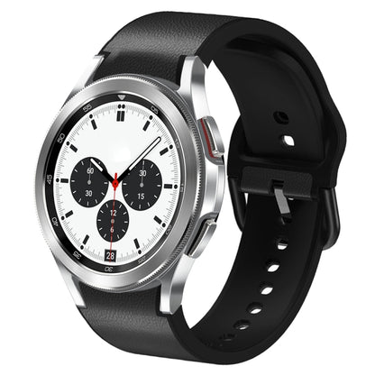 Bracelet de montre en cuir adhésif en silicone 20 mm, For Samsung Galaxy Watch 4 Classic 42mm, For Samsung Galaxy Watch Active 2