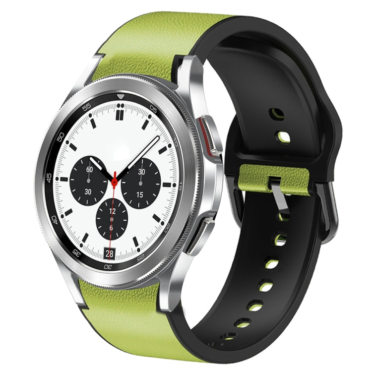 Bracelet de montre en cuir adhésif en silicone 20 mm, For Samsung Galaxy Watch 4 Classic 42mm, For Samsung Galaxy Watch Active 2