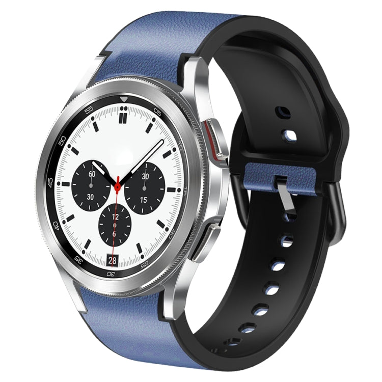 Bracelet de montre en cuir adhésif en silicone 20 mm, For Samsung Galaxy Watch 4 Classic 42mm, For Samsung Galaxy Watch Active 2