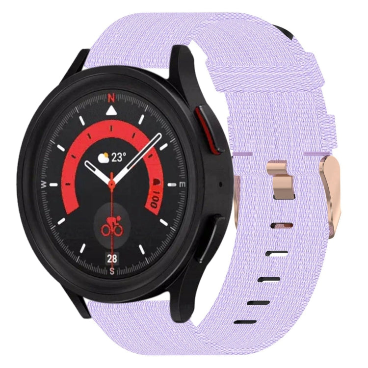 Bracelet de montre tissé en nylon de 20 mm, For Samsung Galaxy Watch5 40mm, For Samsung Galaxy Watch5 44mm, For Samsung Galaxy Watch5 Pro 45mm, For Samsung Galaxy Watch4 40mm, For Samsung Galaxy Watch4 44mm, For Samsung Galaxy Watch4 Classic 46mm      ...