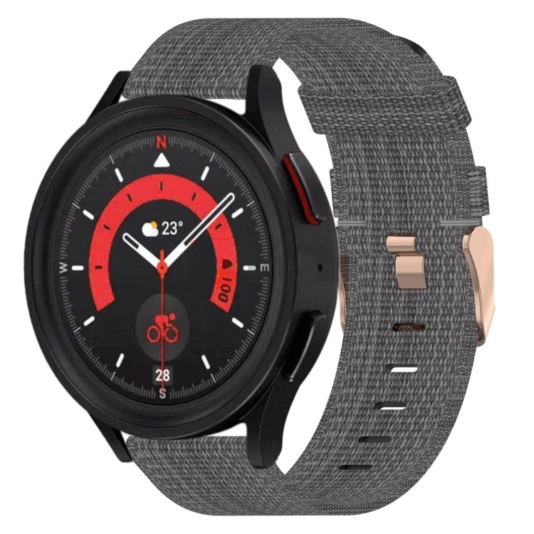 Bracelet de montre tissé en nylon de 20 mm, For Samsung Galaxy Watch5 40mm, For Samsung Galaxy Watch5 44mm, For Samsung Galaxy Watch5 Pro 45mm, For Samsung Galaxy Watch4 40mm, For Samsung Galaxy Watch4 44mm, For Samsung Galaxy Watch4 Classic 46mm      ...