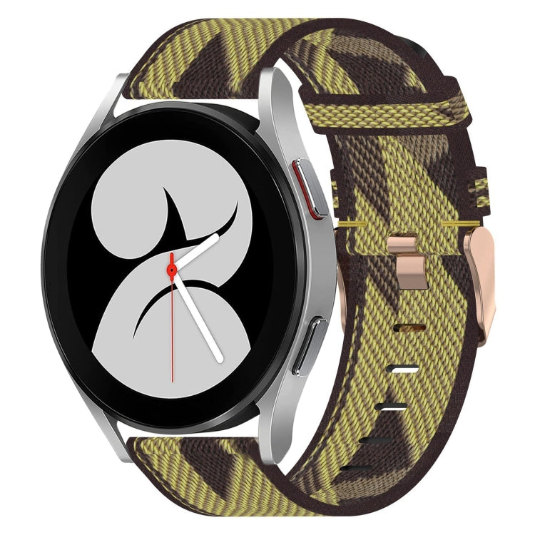 Bracelet de montre tissé en nylon de 20 mm, For Samsung Galaxy Watch5 40mm, For Samsung Galaxy Watch5 44mm, For Samsung Galaxy Watch5 Pro 45mm, For Samsung Galaxy Watch4 40mm, For Samsung Galaxy Watch4 44mm, For Samsung Galaxy Watch4 Classic 46mm      ...