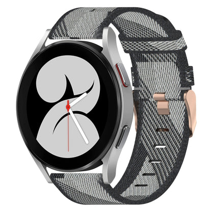 Bracelet de montre tissé en nylon de 20 mm, For Samsung Galaxy Watch5 40mm, For Samsung Galaxy Watch5 44mm, For Samsung Galaxy Watch5 Pro 45mm, For Samsung Galaxy Watch4 40mm, For Samsung Galaxy Watch4 44mm, For Samsung Galaxy Watch4 Classic 46mm      ...