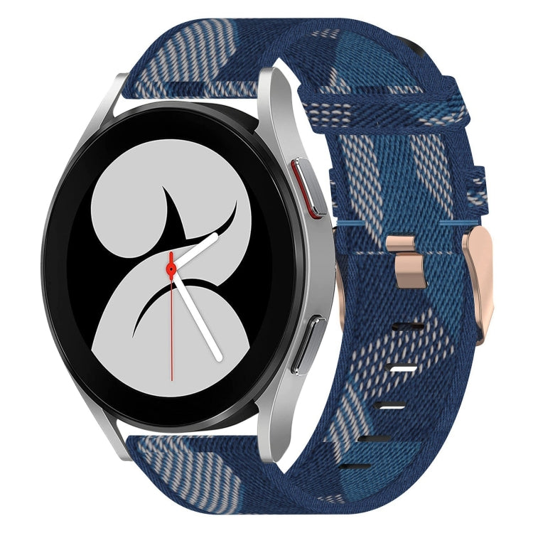 Bracelet de montre tissé en nylon de 20 mm, For Samsung Galaxy Watch5 40mm, For Samsung Galaxy Watch5 44mm, For Samsung Galaxy Watch5 Pro 45mm, For Samsung Galaxy Watch4 40mm, For Samsung Galaxy Watch4 44mm, For Samsung Galaxy Watch4 Classic 46mm      ...