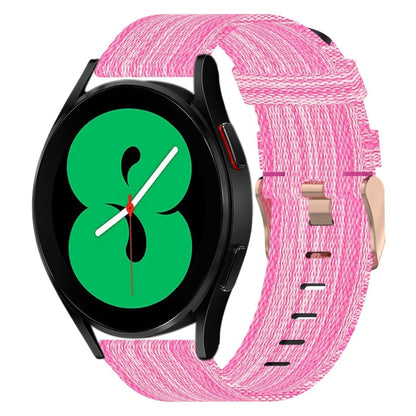 Bracelet de montre tissé en nylon de 20 mm, For Samsung Galaxy Watch5 40mm, For Samsung Galaxy Watch5 44mm, For Samsung Galaxy Watch5 Pro 45mm, For Samsung Galaxy Watch4 40mm, For Samsung Galaxy Watch4 44mm, For Samsung Galaxy Watch4 Classic 46mm      ...