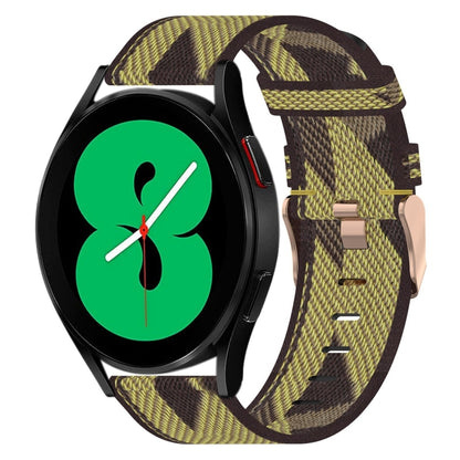 Bracelet de montre tissé en nylon de 20 mm, For Samsung Galaxy Watch5 40mm, For Samsung Galaxy Watch5 44mm, For Samsung Galaxy Watch5 Pro 45mm, For Samsung Galaxy Watch4 40mm, For Samsung Galaxy Watch4 44mm, For Samsung Galaxy Watch4 Classic 46mm      ...