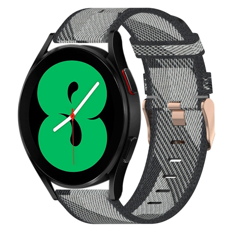 Bracelet de montre tissé en nylon de 20 mm, For Samsung Galaxy Watch5 40mm, For Samsung Galaxy Watch5 44mm, For Samsung Galaxy Watch5 Pro 45mm, For Samsung Galaxy Watch4 40mm, For Samsung Galaxy Watch4 44mm, For Samsung Galaxy Watch4 Classic 46mm      ...
