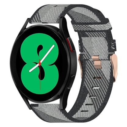 Bracelet de montre tissé en nylon de 20 mm, For Samsung Galaxy Watch5 40mm, For Samsung Galaxy Watch5 44mm, For Samsung Galaxy Watch5 Pro 45mm, For Samsung Galaxy Watch4 40mm, For Samsung Galaxy Watch4 44mm, For Samsung Galaxy Watch4 Classic 46mm      ...