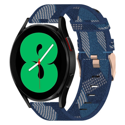 Bracelet de montre tissé en nylon de 20 mm, For Samsung Galaxy Watch5 40mm, For Samsung Galaxy Watch5 44mm, For Samsung Galaxy Watch5 Pro 45mm, For Samsung Galaxy Watch4 40mm, For Samsung Galaxy Watch4 44mm, For Samsung Galaxy Watch4 Classic 46mm      ...