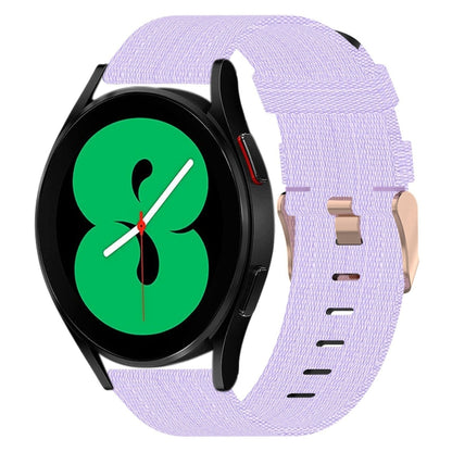 Bracelet de montre tissé en nylon de 20 mm, For Samsung Galaxy Watch5 40mm, For Samsung Galaxy Watch5 44mm, For Samsung Galaxy Watch5 Pro 45mm, For Samsung Galaxy Watch4 40mm, For Samsung Galaxy Watch4 44mm, For Samsung Galaxy Watch4 Classic 46mm      ...