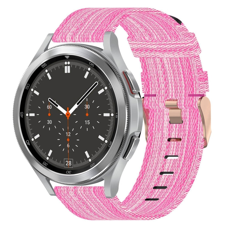 Bracelet de montre tissé en nylon de 20 mm, For Samsung Galaxy Watch5 40mm, For Samsung Galaxy Watch5 44mm, For Samsung Galaxy Watch5 Pro 45mm, For Samsung Galaxy Watch4 40mm, For Samsung Galaxy Watch4 44mm, For Samsung Galaxy Watch4 Classic 46mm      ...