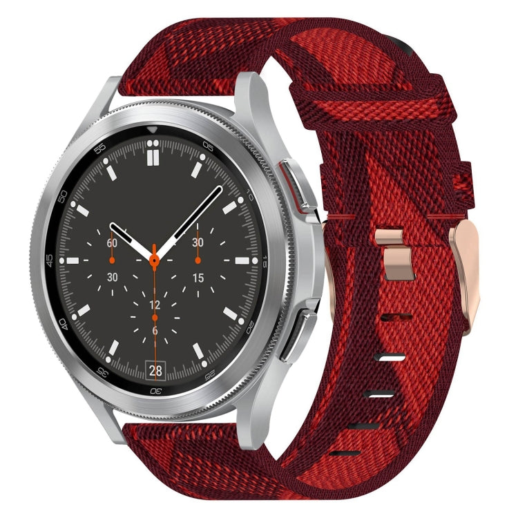 Bracelet de montre tissé en nylon de 20 mm, For Samsung Galaxy Watch5 40mm, For Samsung Galaxy Watch5 44mm, For Samsung Galaxy Watch5 Pro 45mm, For Samsung Galaxy Watch4 40mm, For Samsung Galaxy Watch4 44mm, For Samsung Galaxy Watch4 Classic 46mm      ...