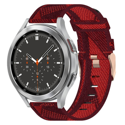 Bracelet de montre tissé en nylon de 20 mm, For Samsung Galaxy Watch5 40mm, For Samsung Galaxy Watch5 44mm, For Samsung Galaxy Watch5 Pro 45mm, For Samsung Galaxy Watch4 40mm, For Samsung Galaxy Watch4 44mm, For Samsung Galaxy Watch4 Classic 46mm      ...