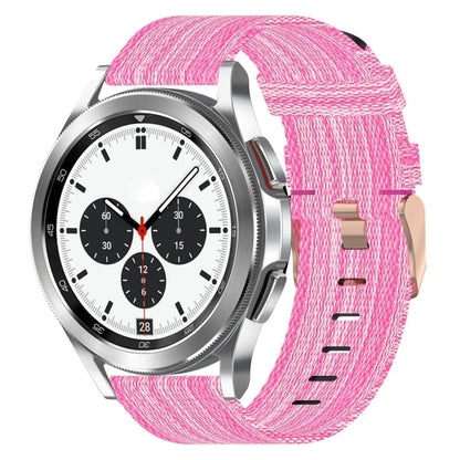 Bracelet de montre tissé en nylon de 20 mm, For Samsung Galaxy Watch5 40mm, For Samsung Galaxy Watch5 44mm, For Samsung Galaxy Watch5 Pro 45mm, For Samsung Galaxy Watch4 40mm, For Samsung Galaxy Watch4 44mm, For Samsung Galaxy Watch4 Classic 46mm      ...