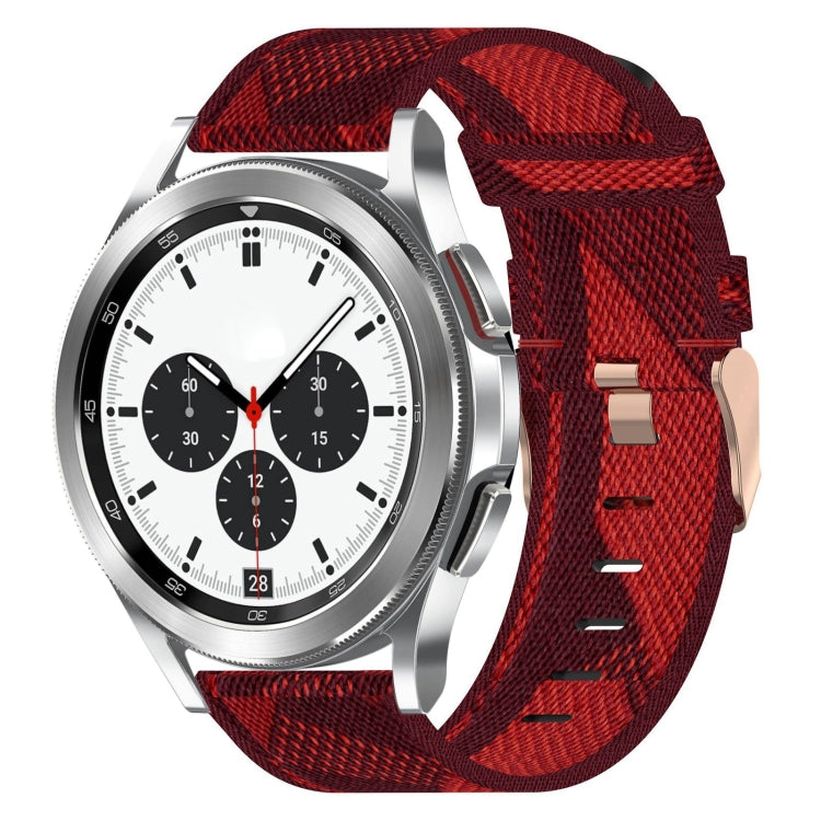 Bracelet de montre tissé en nylon de 20 mm, For Samsung Galaxy Watch5 40mm, For Samsung Galaxy Watch5 44mm, For Samsung Galaxy Watch5 Pro 45mm, For Samsung Galaxy Watch4 40mm, For Samsung Galaxy Watch4 44mm, For Samsung Galaxy Watch4 Classic 46mm      ...