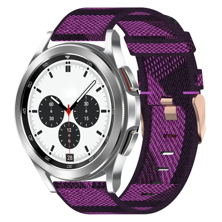 Bracelet de montre tissé en nylon de 20 mm, For Samsung Galaxy Watch5 40mm, For Samsung Galaxy Watch5 44mm, For Samsung Galaxy Watch5 Pro 45mm, For Samsung Galaxy Watch4 40mm, For Samsung Galaxy Watch4 44mm, For Samsung Galaxy Watch4 Classic 46mm      ...