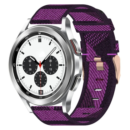 Bracelet de montre tissé en nylon de 20 mm, For Samsung Galaxy Watch5 40mm, For Samsung Galaxy Watch5 44mm, For Samsung Galaxy Watch5 Pro 45mm, For Samsung Galaxy Watch4 40mm, For Samsung Galaxy Watch4 44mm, For Samsung Galaxy Watch4 Classic 46mm      ...