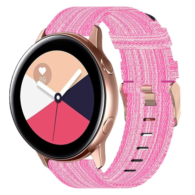 Bracelet de montre tissé en nylon de 20 mm, For Samsung Galaxy Watch Active 2