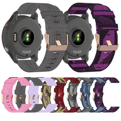Bracelet de montre tissé en nylon de 20 mm, For Samsung Galaxy Watch Active 2