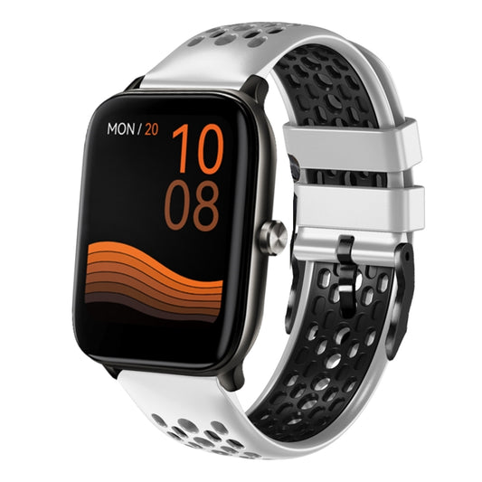 Bracelet de montre en silicone respirant bicolore de 22 mm, For Xiaomi Haylou GST LS09B, For Xiaomi Haylou RT LS05S