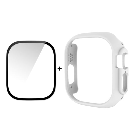 Pour Apple Watch Ultra 49mm ENKAY Boîtier PC 2 en 1 + Film en verre trempé 9H à couverture complète