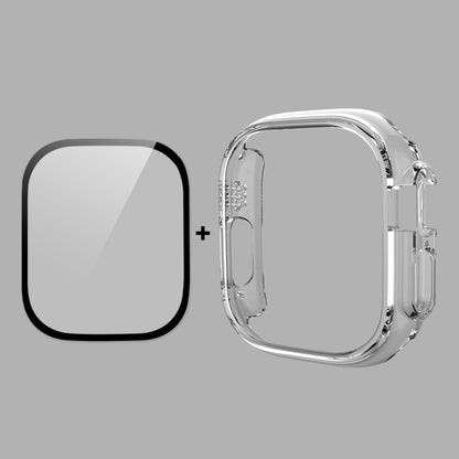 Pour Apple Watch Ultra 49mm ENKAY Boîtier PC 2 en 1 + Film en verre trempé 9H à couverture complète
