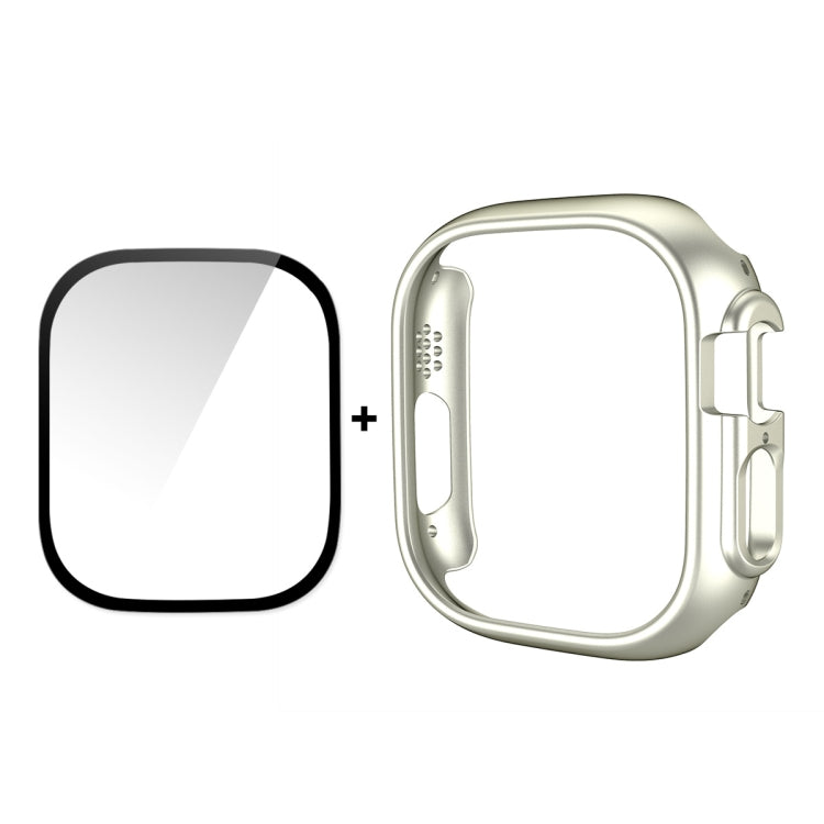 Pour Apple Watch Ultra 49mm ENKAY Boîtier PC 2 en 1 + Film en verre trempé 9H à couverture complète