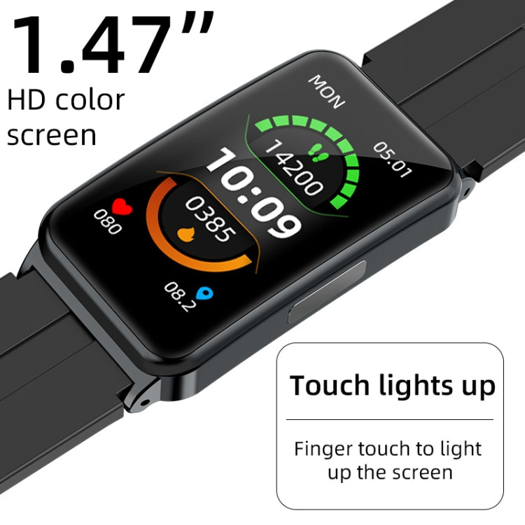 EP01 Montre intelligente à écran couleur de 1,47 pouces, prend en charge la surveillance de la fréquence cardiaque / la surveillance de la pression artérielle
