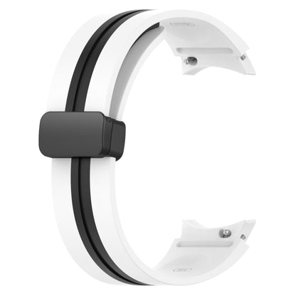 Bracelet de montre en silicone à fermoir magnétique pliant, For Samsung Galaxy Watch 5 44mm, For Samsung Galaxy Watch 5 40mm, For Samsung Galaxy Watch 4 44mm, For Samsung Galaxy Watch 4 40mm, For Samsung Galaxy Watch 4 Classic 46mm                     ...