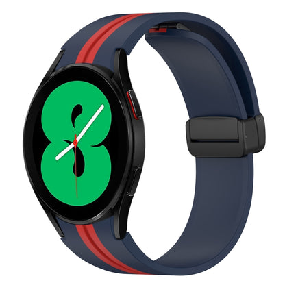 Bracelet de montre en silicone à fermoir magnétique pliant, For Samsung Galaxy Watch 5 44mm, For Samsung Galaxy Watch 5 40mm, For Samsung Galaxy Watch 4 44mm, For Samsung Galaxy Watch 4 40mm, For Samsung Galaxy Watch 4 Classic 46mm                     ...