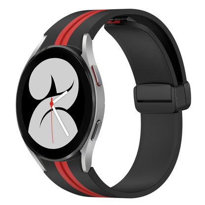 Bracelet de montre en silicone à fermoir magnétique pliant, For Samsung Galaxy Watch 5 44mm, For Samsung Galaxy Watch 5 40mm, For Samsung Galaxy Watch 4 44mm, For Samsung Galaxy Watch 4 40mm, For Samsung Galaxy Watch 4 Classic 46mm                     ...