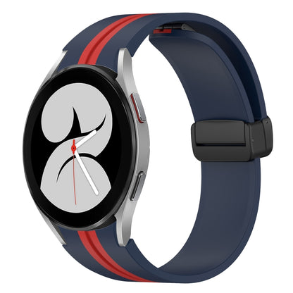 Bracelet de montre en silicone à fermoir magnétique pliant, For Samsung Galaxy Watch 5 44mm, For Samsung Galaxy Watch 5 40mm, For Samsung Galaxy Watch 4 44mm, For Samsung Galaxy Watch 4 40mm, For Samsung Galaxy Watch 4 Classic 46mm                     ...