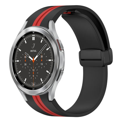 Bracelet de montre en silicone à fermoir magnétique pliant, For Samsung Galaxy Watch 5 44mm, For Samsung Galaxy Watch 5 40mm, For Samsung Galaxy Watch 4 44mm, For Samsung Galaxy Watch 4 40mm, For Samsung Galaxy Watch 4 Classic 46mm                     ...