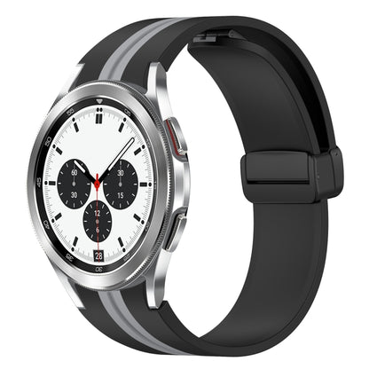 Bracelet de montre en silicone à fermoir magnétique pliant, For Samsung Galaxy Watch 5 44mm, For Samsung Galaxy Watch 5 40mm, For Samsung Galaxy Watch 4 44mm, For Samsung Galaxy Watch 4 40mm, For Samsung Galaxy Watch 4 Classic 46mm                     ...