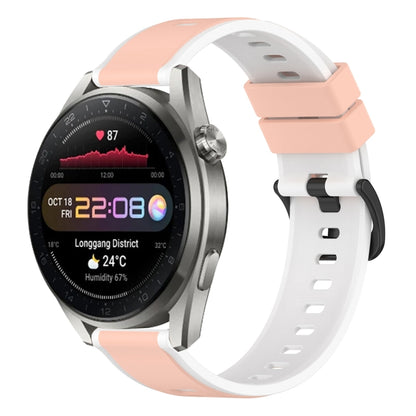 Bracelet de montre en silicone bicolore 22 mm, For Huawei Watch 3 Pro New