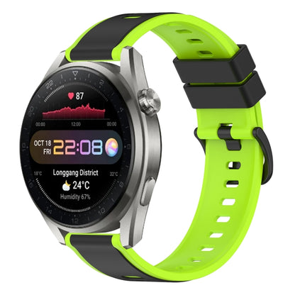 Bracelet de montre en silicone bicolore 22 mm, For Huawei Watch 3 Pro New