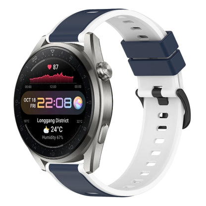 Bracelet de montre en silicone bicolore 22 mm, For Huawei Watch 3 Pro New