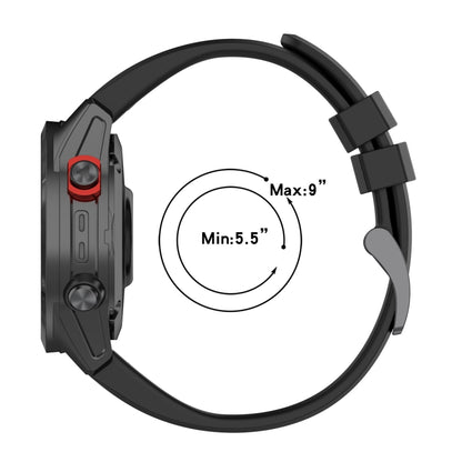 Bracelet de montre en silicone de couleur unie avec boucle en métal, For Garmin Forerunner 945, For Garmin Forerunner 935