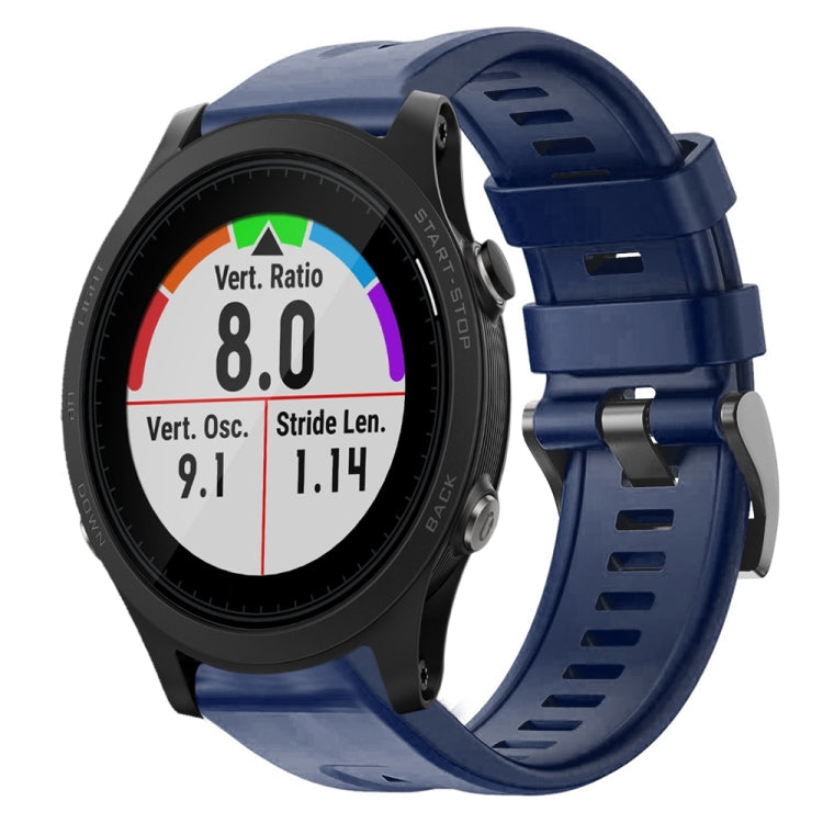 Bracelet de montre en silicone de couleur unie avec boucle en métal, For Garmin Forerunner 945, For Garmin Forerunner 935