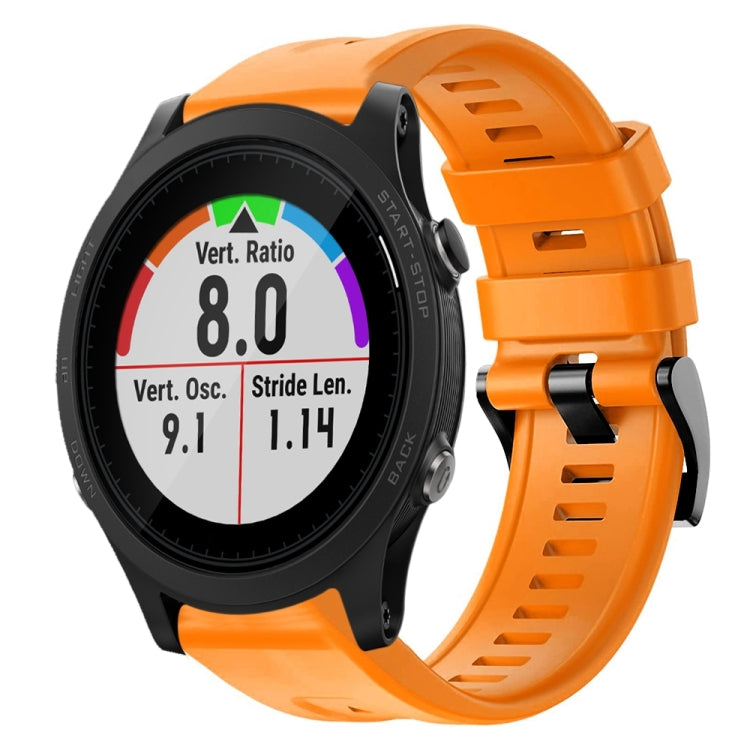 Bracelet de montre en silicone de couleur unie avec boucle en métal, For Garmin Forerunner 945, For Garmin Forerunner 935