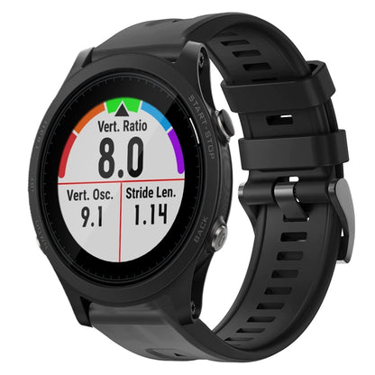 Bracelet de montre en silicone de couleur unie avec boucle en métal, For Garmin Forerunner 945, For Garmin Forerunner 935
